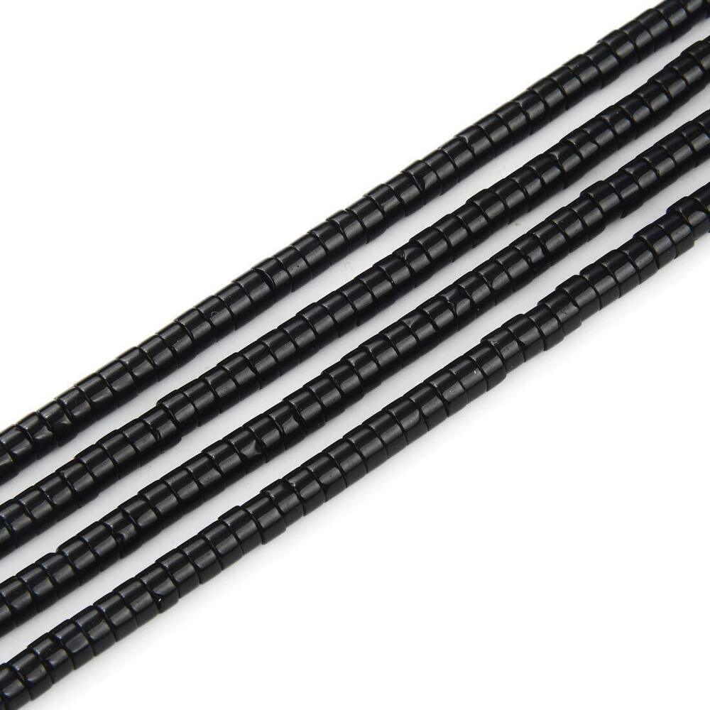 5058 3 Strands Adabele Natural Black Quartz Healing Gemstone 4mm x 2mm